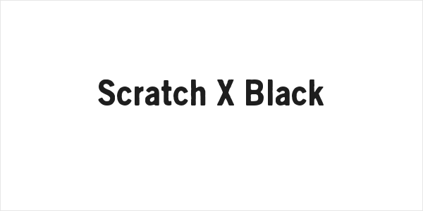 Scratch X Black Logo