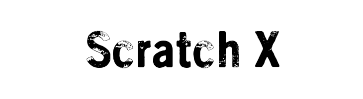 Scratch X Font