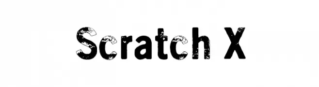 Scratch X  Fuentes Gratis Descargar