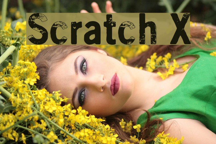 Scratch X Font examples