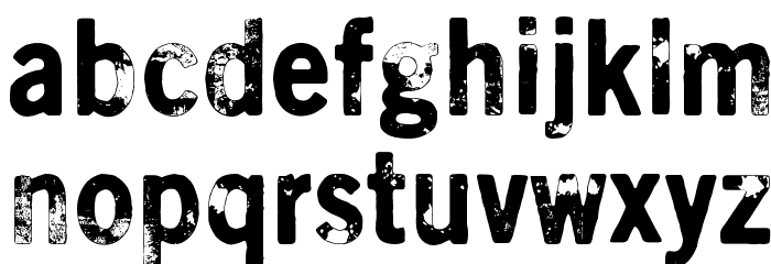 Scratch X Font LOWERCASE