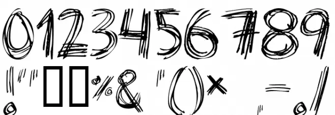 Scratch my back Font OTHER CHARS