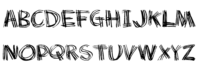 Scratch my back Font LOWERCASE