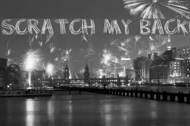 Scratch my back Font examples