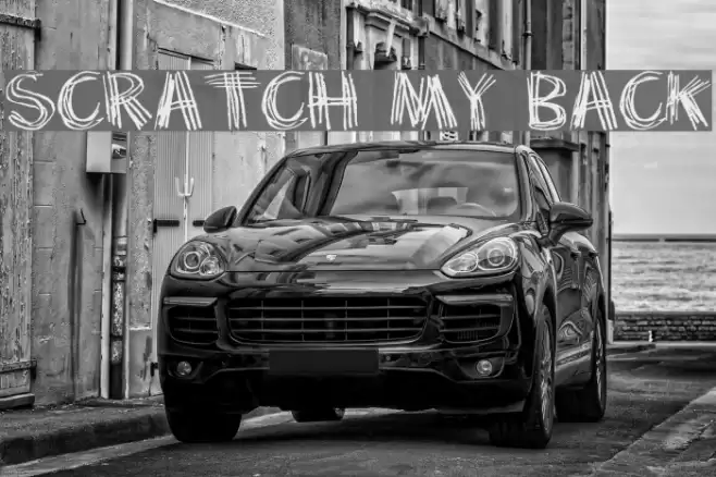 Scratch my back Font examples