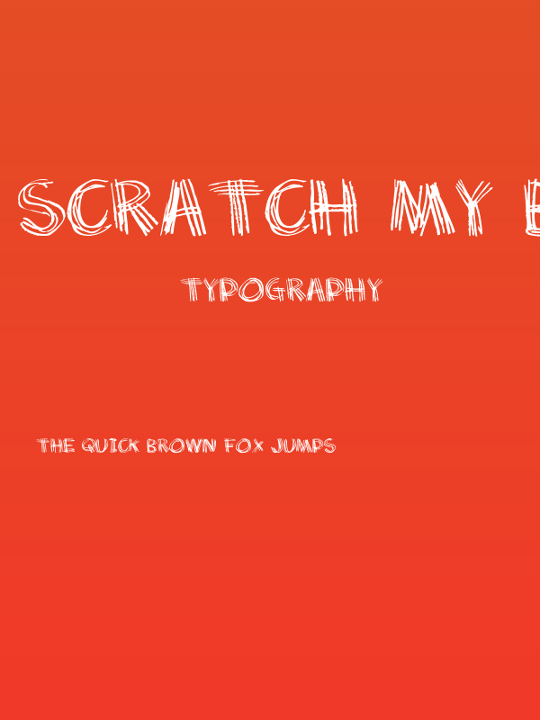 Scratch my back Poster