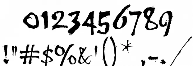 Scratch フォント その他の文字
