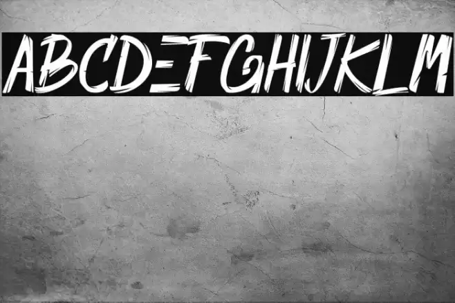 Scratch Font examples