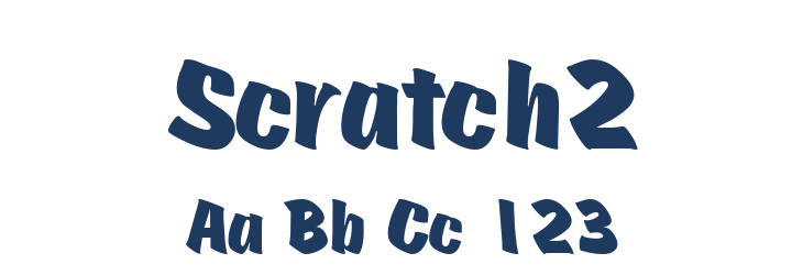 Scratch2 Font Preview