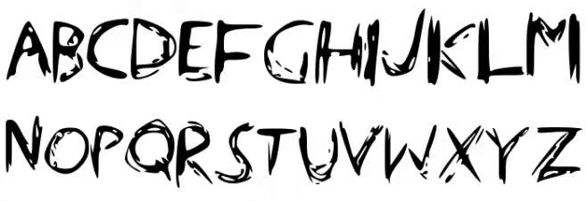ScratchThat Шрифта ВЕРХНИЙ
