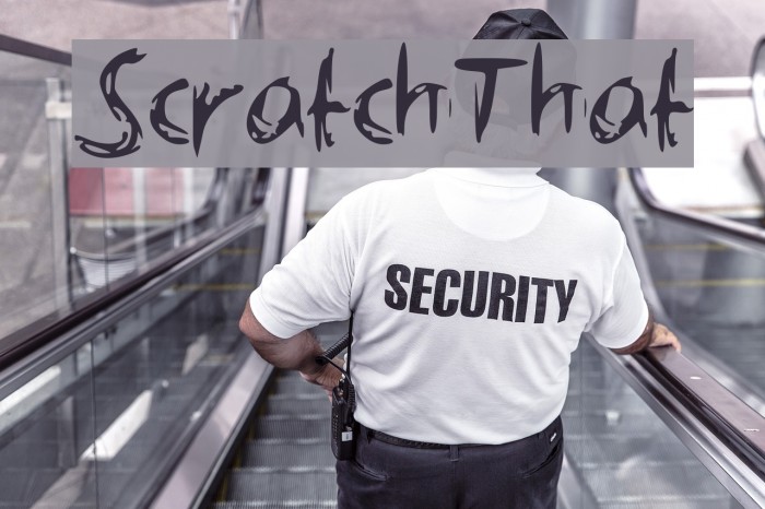 ScratchThat Font examples