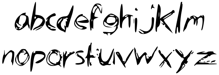 ScratchThat Font LOWERCASE