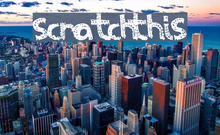 ScratchThis Font examples