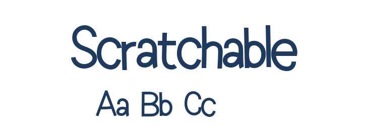 Scratchable Font Preview