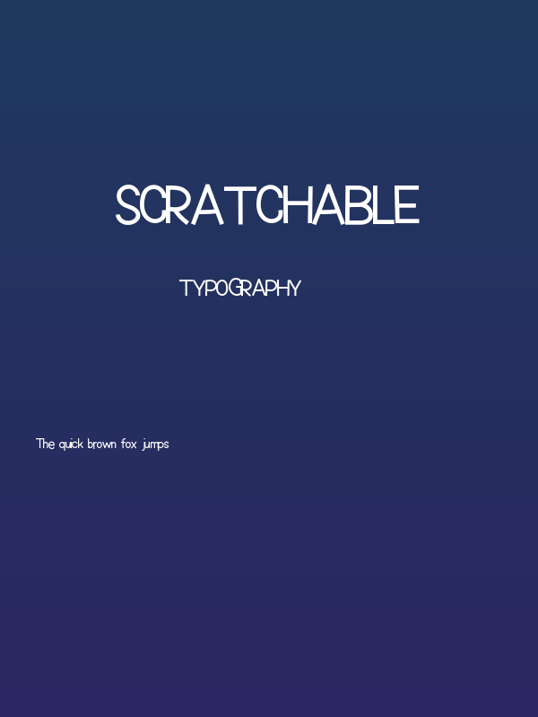 Scratchable Poster