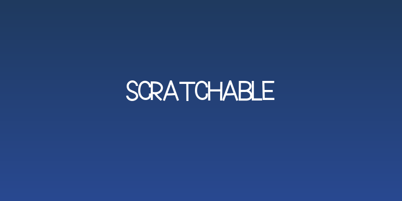 Scratchable Social Header