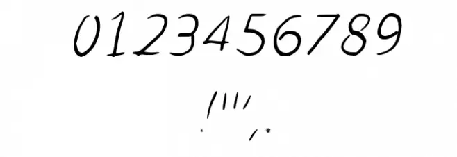 Scratched-Italic Fonte OUTROS PERSONAGENS