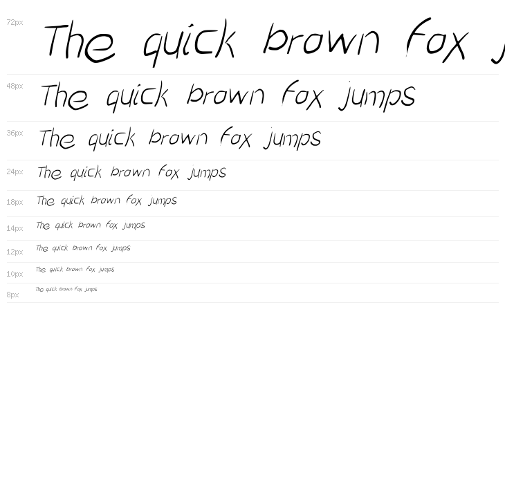 Scratched-Italic Waterfall