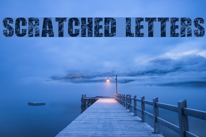 Scratched Letters Font examples
