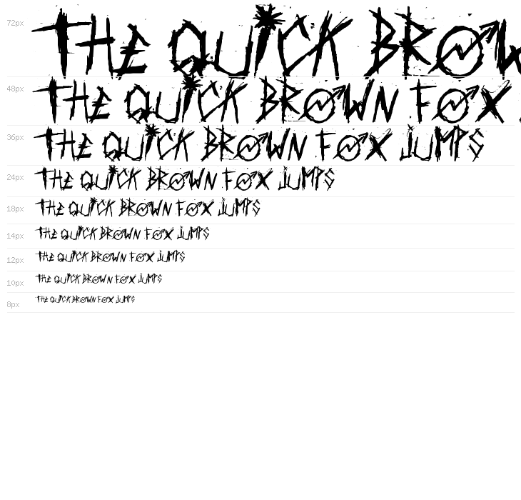 Scratched car paint Waterfall