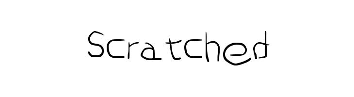 Scratched  font caratteri gratis