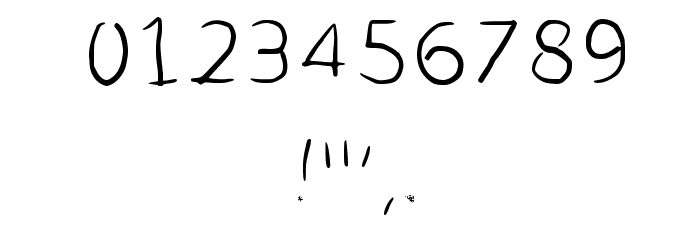Scratched Font OTHER CHARS