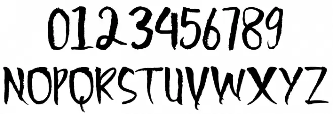 Scratchedman Regular Font OTHER CHARS