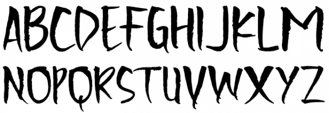Scratchedman Regular Schriftart Groß