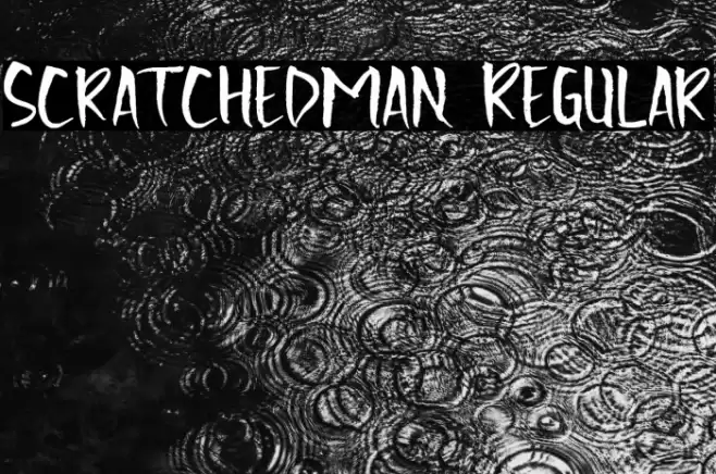 Scratchedman Regular Font examples