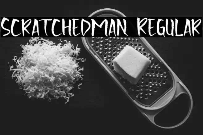 Scratchedman Regular Font examples