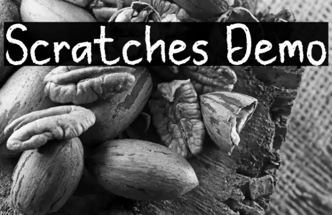 Scratches Demo Font examples