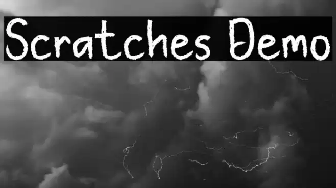 Scratches Demo Font examples