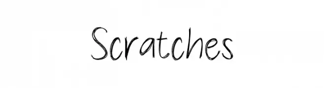 Scratches  フリーフォントのダウンロード