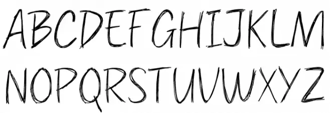 Scratches Font Litere mari