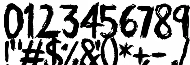 Scratchies Font OTHER CHARS