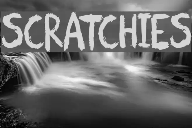 Scratchies Font examples