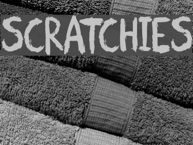 Scratchies Font examples