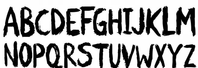 Scratchies Font LOWERCASE