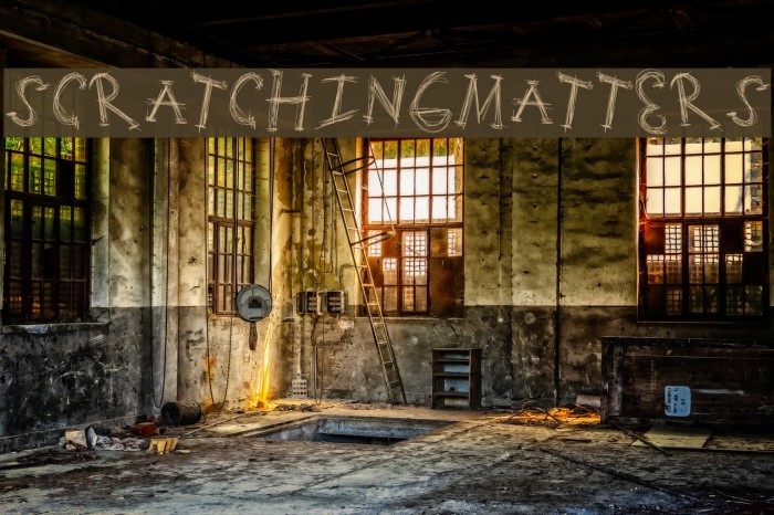 ScratchingMatters Font examples