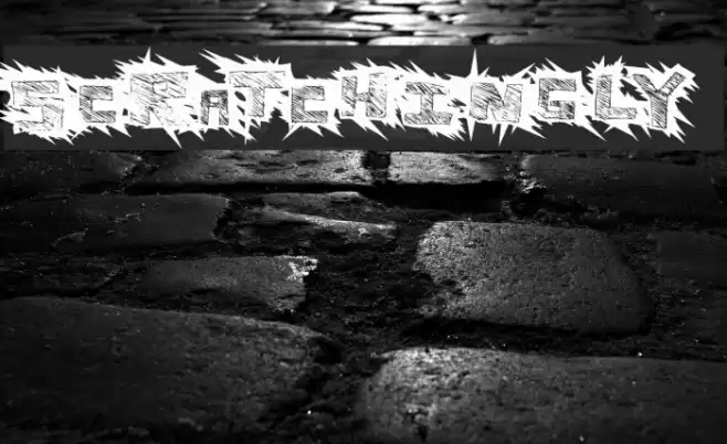 Scratchingly Font examples