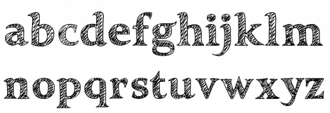 Scratchman 字体 小写