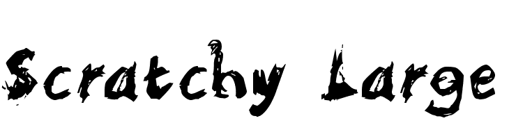 Scratchy Large Font - FFonts.net