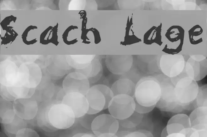 Scratchy Large Font examples