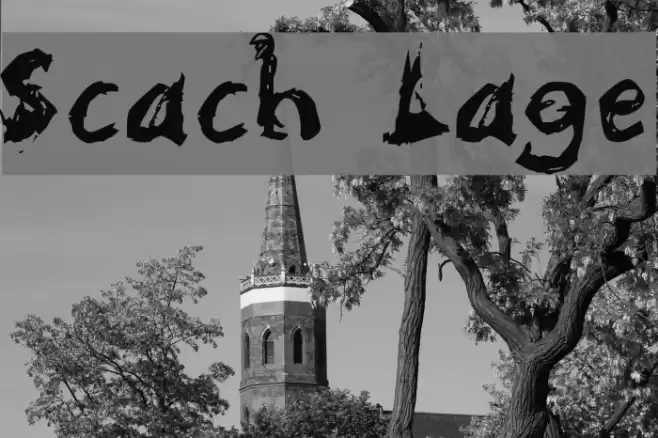 Scratchy Large Font examples