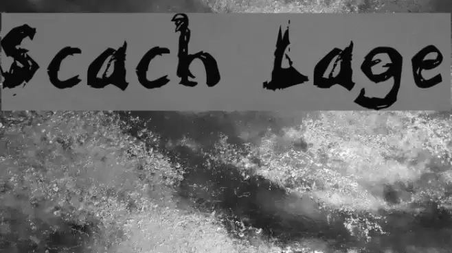 Scratchy Large Font examples