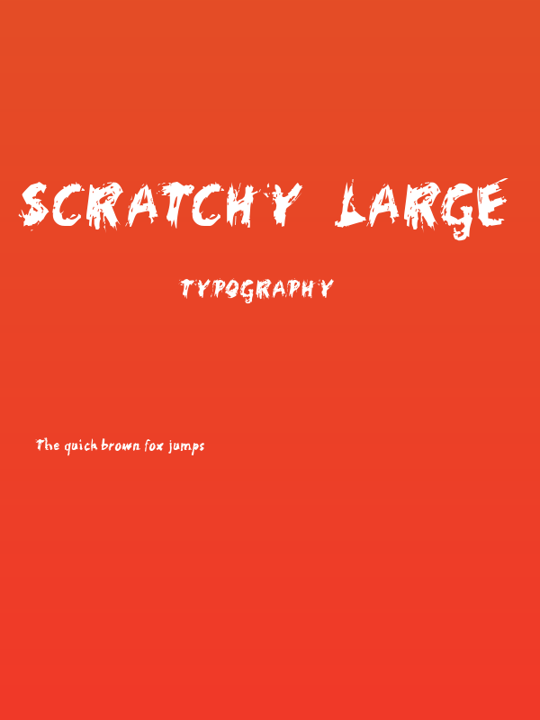 Scratchy  Large Poster