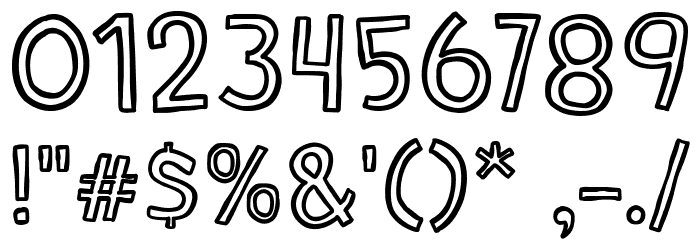 Scratchy Lemon Font OTHER CHARS