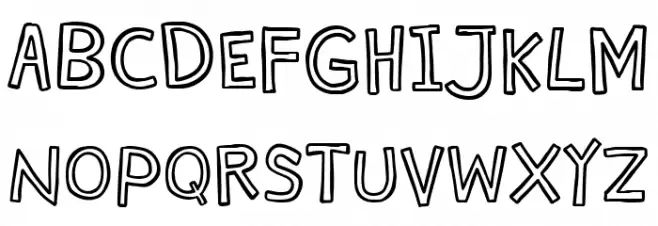 Scratchy Lemon フォント 大文字