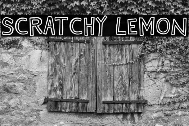 Scratchy Lemon Font examples
