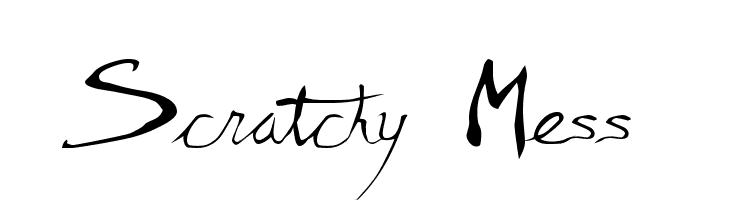 Scratchy Mess Font